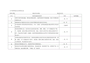 公司每周食品安全排查记录模板.docx