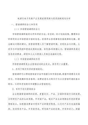 电源及电子负载产业发展前景预测与投资战略规划分析.docx