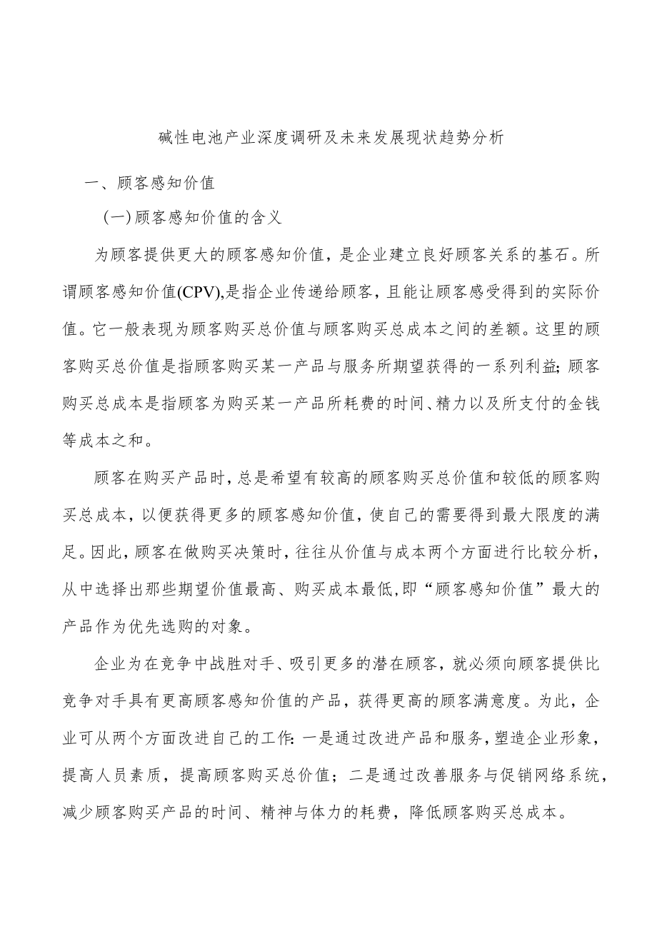 碱性电池产业深度调研及未来发展现状趋势分析.docx_第1页