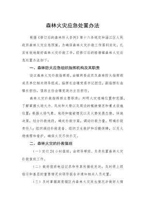 森林火灾应急处置办法.docx