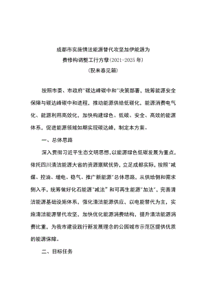 关于实施清洁能源替代攻坚加快能源消费结构调整工作方案.docx