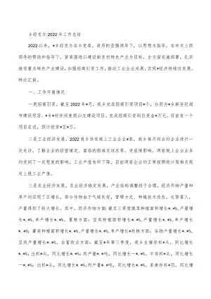 乡经发办2022年工作总结.docx