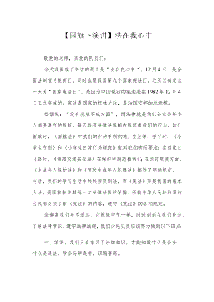 【国旗下演讲】法在我心中.docx