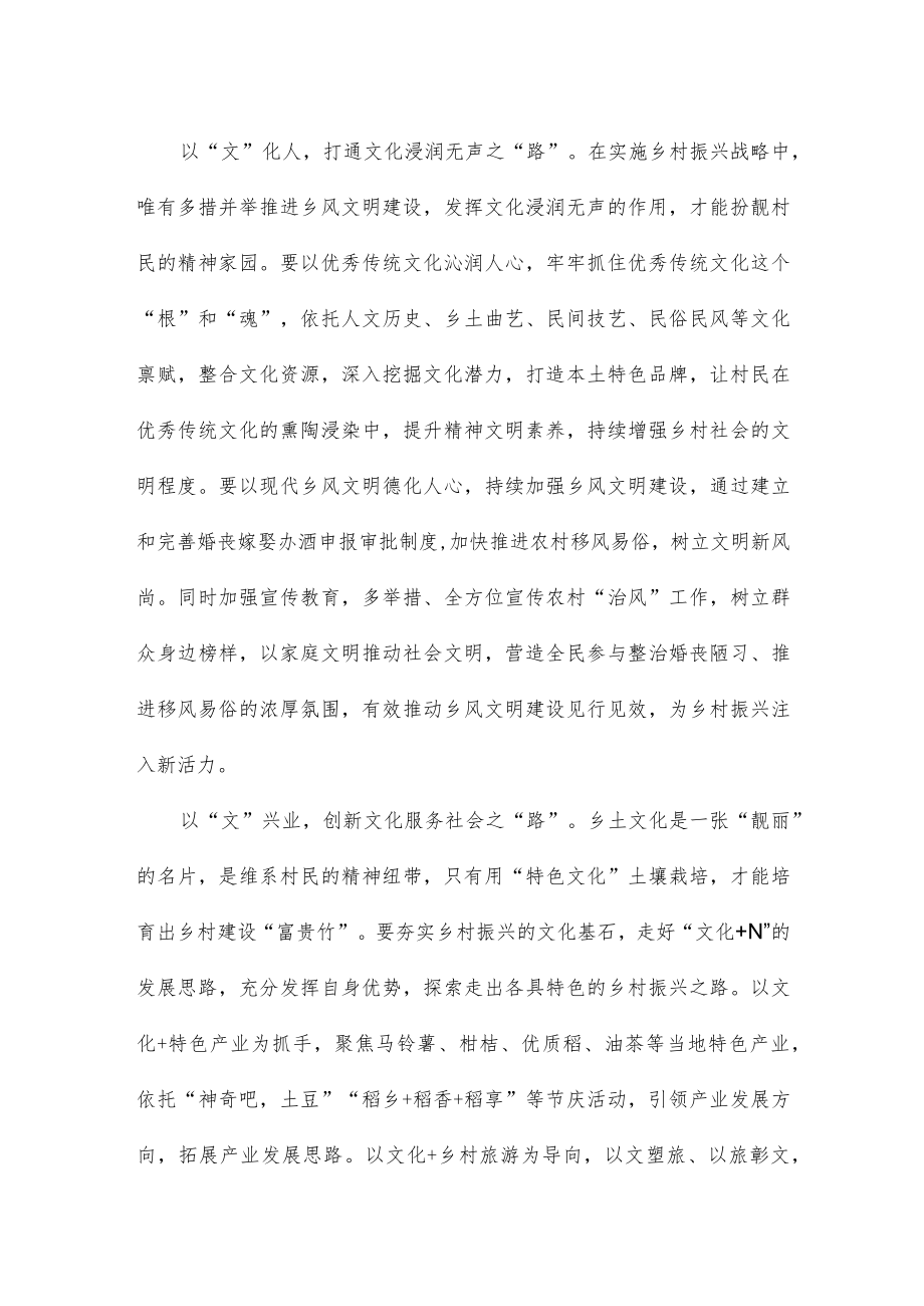 抓好乡村文化振兴座谈发言稿.docx_第2页