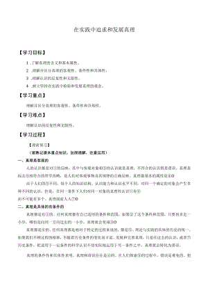学案在实践中追求和发展真理.docx