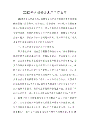2022年乡镇安全生产工作总结.docx