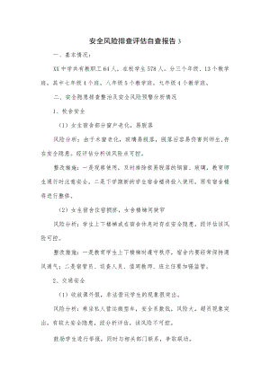 安全风险排查评估自查报告2篇.docx
