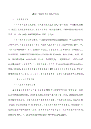 2022乡镇政务服务站工作总结.docx