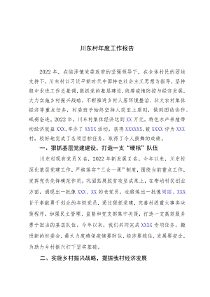 2022年村年度工作报告.docx