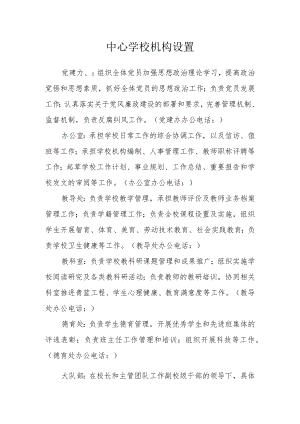 中心学校机构设置.docx