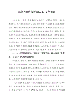 张店区消防工作情况汇报.docx