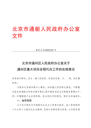 大兴区非政府投资重大项目联审工作实施方案.docx