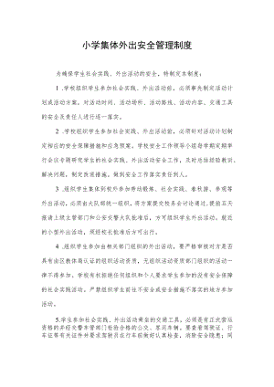 小学集体外出安全管理制度.docx
