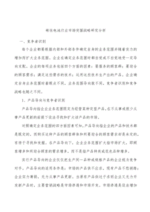 碳性电池行业市场突围战略研究分析.docx