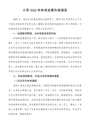 实验小学2022年体育发展年度报告.docx
