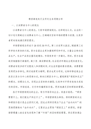 精密微电机行业所处生命周期分析.docx