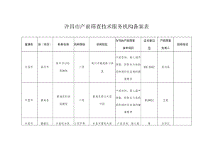 许昌市产前筛查技术服务机构备案表.docx
