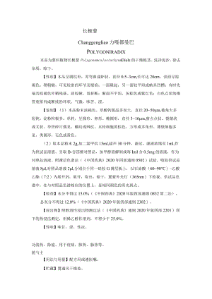 长梗蓼药材质量标准.docx
