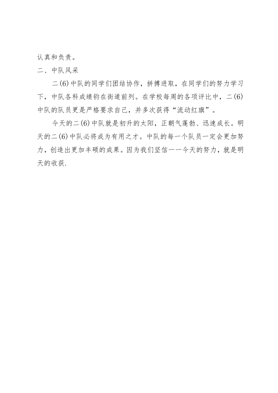中队“红领巾奖章”集体二星章的材料.docx_第2页
