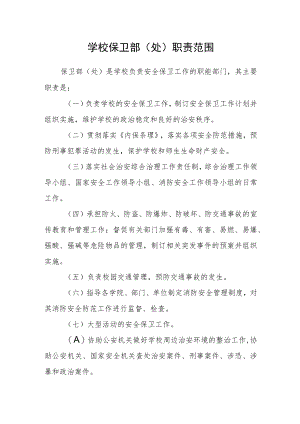 学校保卫部（处）职责范围.docx