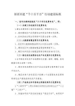 部省共建“个十百千万”行动建设标准.docx