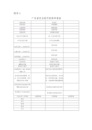 广东省定点医疗机构申请表.docx