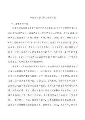 严格化工园区准入行动计划.docx