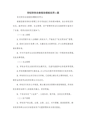 学校财务自查报告模板实用3篇.docx