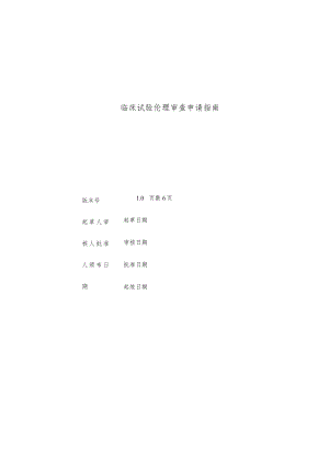 医院伦理审查申请指南.docx