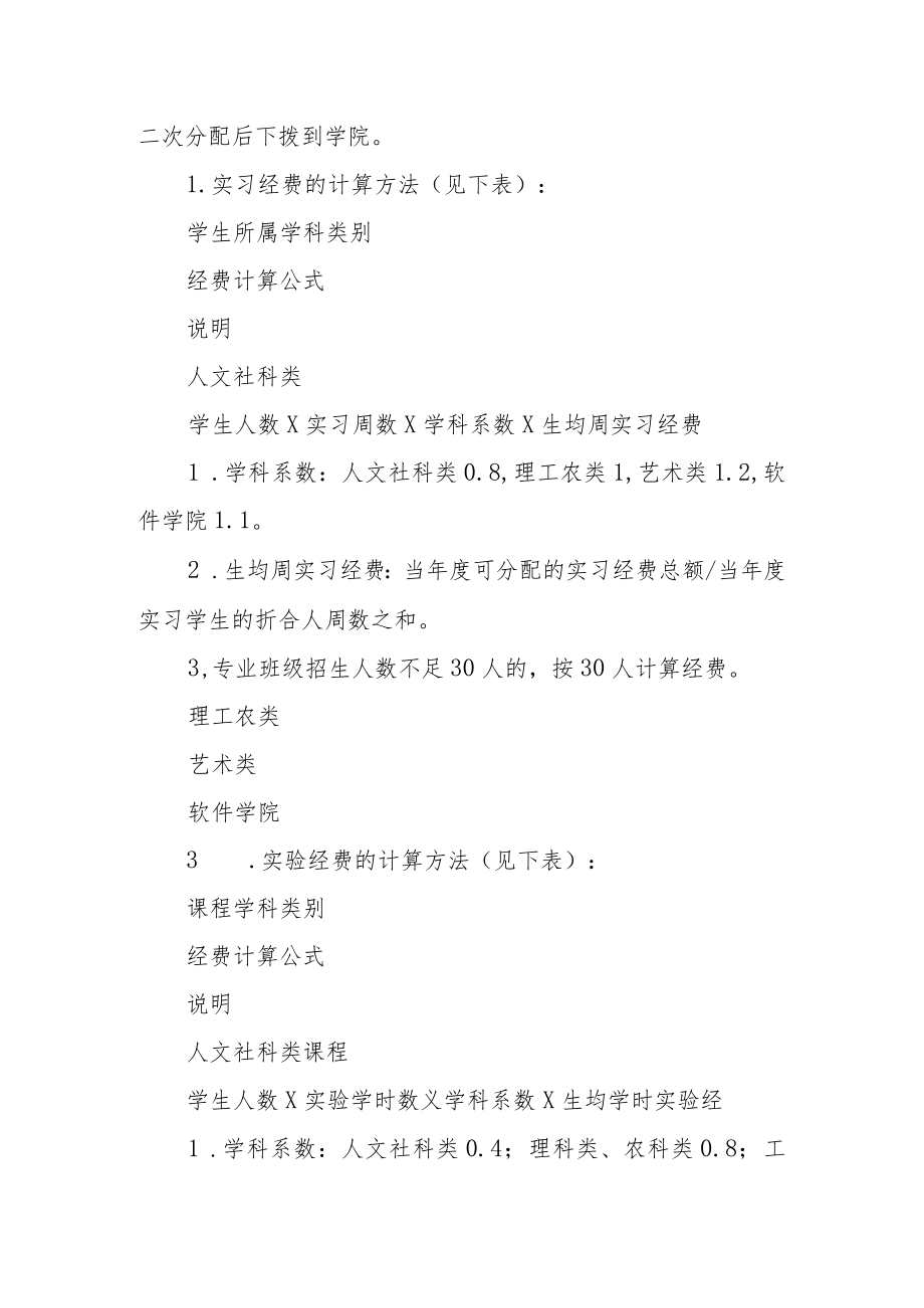 大学本科专业实践教学经费管理办法.docx_第2页