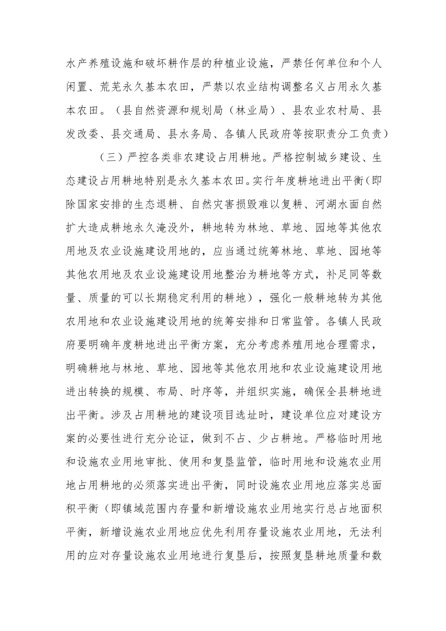 XX县落实最严格耕地保护制度实施方案.docx_第3页