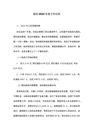 医院2022年度工作总结.docx