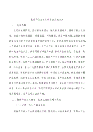 软件和信息技术服务业实施方案.docx