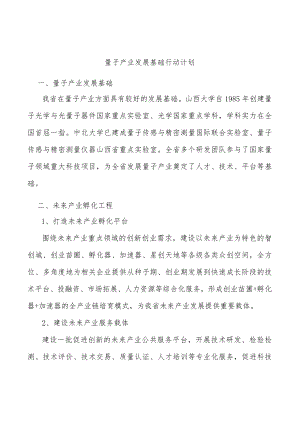 量子产业发展基础行动计划.docx