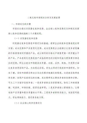 二氧化硅市场现状分析及发展前景.docx