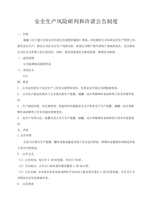 安全生产风险研判和承诺公告制度.docx