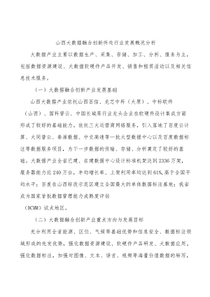 山西大数据融合创新所处行业发展概况分析.docx