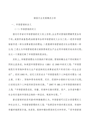 铜箔行业发展概况分析.docx