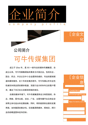 公司企业简介word模板.docx