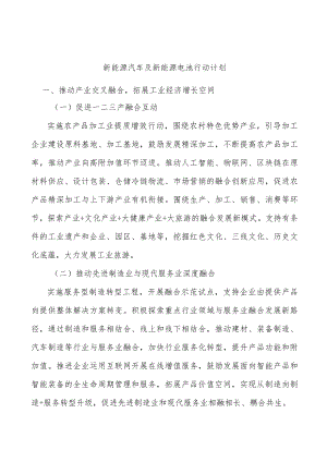 新能源汽车及新能源电池行动计划.docx