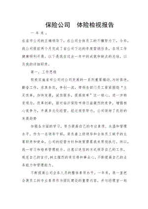 保险公司团体险检视报告.docx