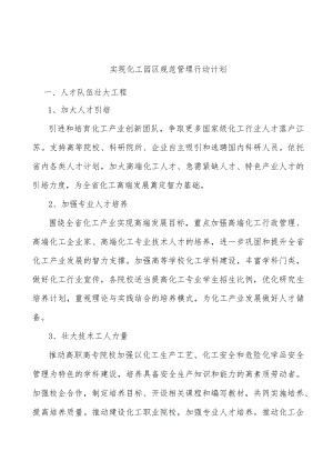 实现化工园区规范管理行动计划.docx