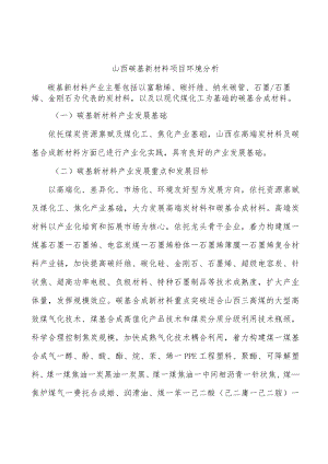 山西碳基新材料项目环境分析.docx