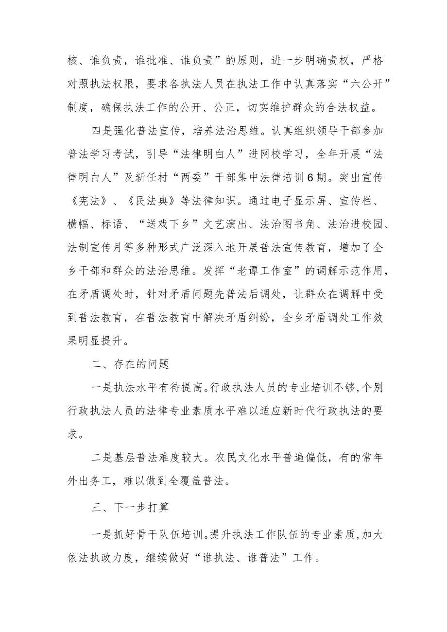 20XX年度履行推进法治建设第一责任人职责述职报告.docx_第2页