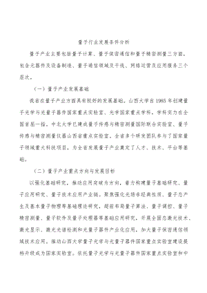 量子行业发展条件分析.docx