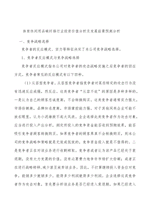 体育休闲用品碳纤维行业投资价值分析及发展前景预测分析.docx