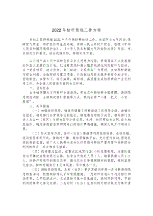 2022年秸秆禁烧工作方案.docx