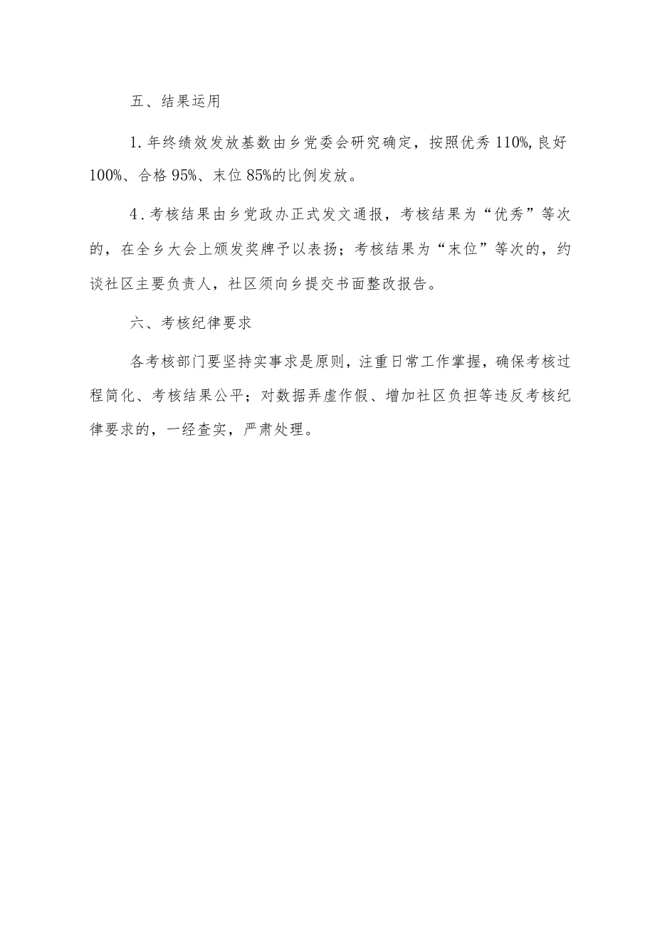 XX乡2022年度社区目标考核工作实施方案.docx_第3页