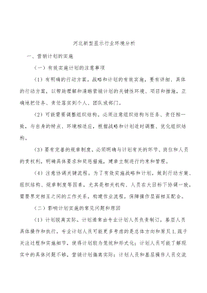 河北新型显示行业环境分析.docx
