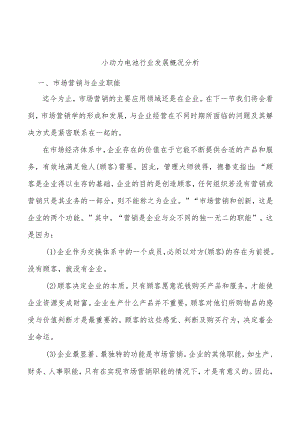 小动力电池行业发展概况分析.docx